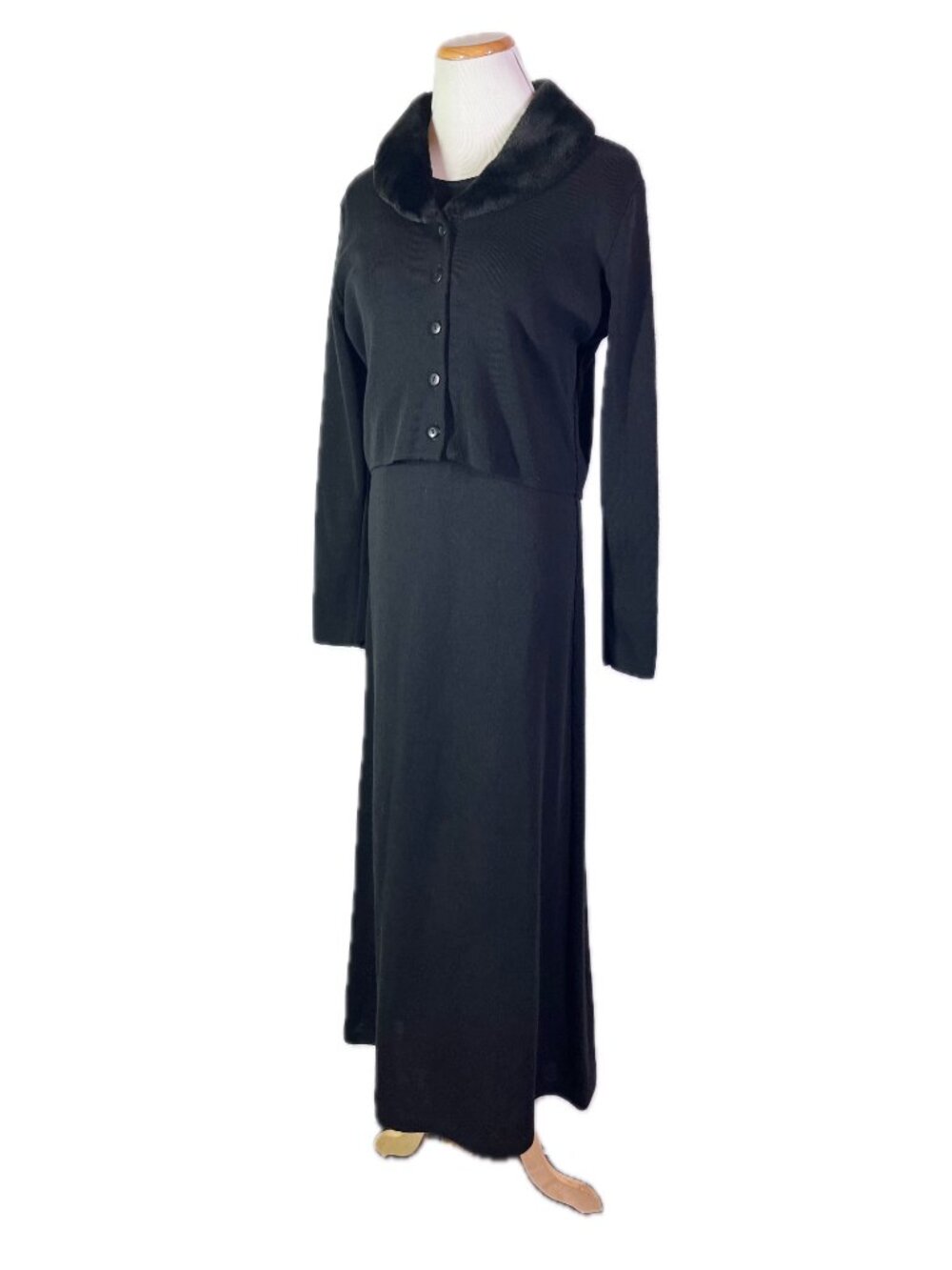 Vintage Lennie for Nina Leonard Size S Wool Blend Dress Jacket Set